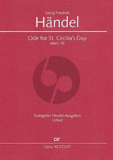 Handel Ode for St.Ceacilia's Day HWV 76 (Study Score) (Christine Martin)