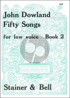 Dowland 50 Songs Vol. 2 Low Voice (edited by Edmund Fellowes)