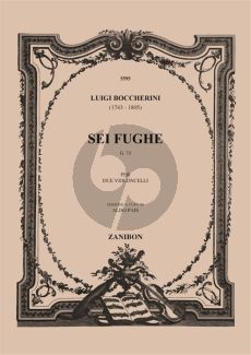 Boccherini 6 Fugues G.73 for 2 Vio;loncellos (Edited by Aldo Pais)