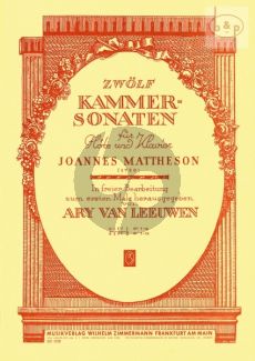 12 Kammersonaten Vol.1 Flöte und Klavier