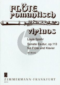 Spohr Sonate Es-dur Op.113 Flöte-Klavier (Bruns)