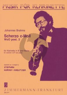 Scherzo c-moll Wo0 post.2 Clarinet-Piano