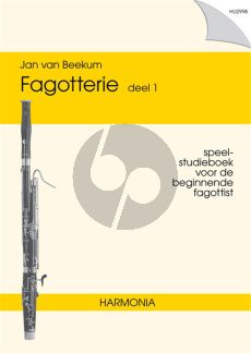 Beekum Fagotterie Vol.1 (Speel- Studieboek beginnende Fagottist)