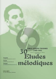 Trognee 30 Etudes Melodiques Trompette