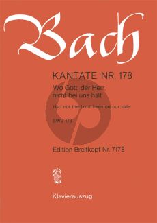 Bach Kantate BWV 178 - Wo Gott, der Herr, nicht bei uns halt (Had not the Lord been on our side) KA (dt./engl.)