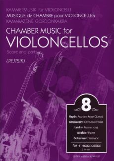 Chamber Music for Violoncellos Vol.8 (4 Vc) (Score/Parts) (Arpad Pejtsik)