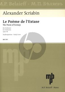 Scriabin Le Poeme d'Extase Op. 54 Orchestra (Study Score)