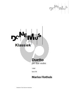 Flothuis Duetto Op.98 (1996) 2 Violins