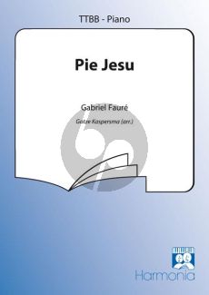 Faure Pie Jesu (uit Requiem) TTBB-Piano (arr. Kaspersma)