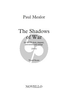 Mealor The Shadows of War SATB-Timpani-Percussion-Strings) Vocal Score