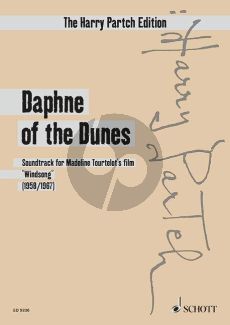 Partch Daphne of the Dunes (Soundtrack for Madeline Tourtelot’s film “Windsong”) Ensemble Study Score