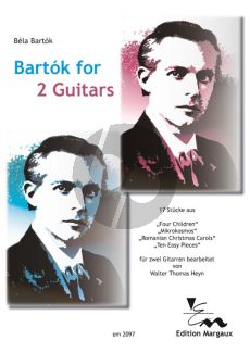 Bartók for 2 Guitars (arr. by Walter Thomas Heyn) (2 perfomance scores)