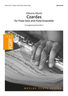 Monti Czardas Flute solo and Flute Ensemble (Score/Parts) (transcr. Jeroen Bron)