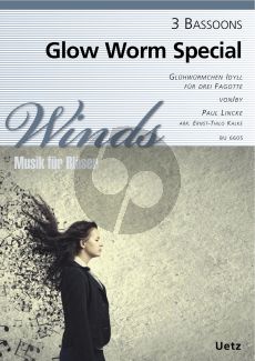 Lincke Glow Worm Special 3 Bassoons (Score/Parts) (transcr. E.T. Kalke)