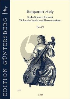 Hely 6 Sonaten Vol.2 ( No.4-6 ) 2 Violen da Gamba mit Basso Continuo (Günter und Leonore von Zadow)