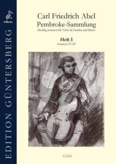 Abel Pembroke Collection 30 Sonatas Vol. 3 No. 17 - 23 Viola da Gamba-Bc (edited by Günter and Leonore von Zadow)