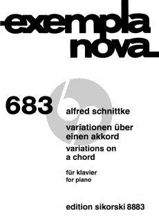 Schnittke Variationen über einen Akkord für Klavier