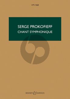 Prokofieff Chant Symphonique Op. 57 Orchestra (Study Score)