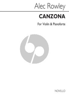 Rowley Canzona for Violin and Piano