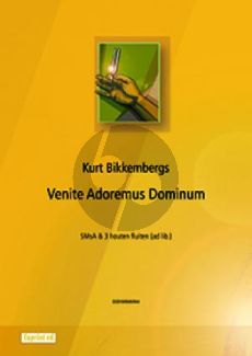 Bikkembergs Venite Adoremus Dominum carol for equal voices and 3 recorders ad lib Partituur