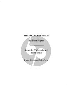 Pijper Sonata Violoncello and Piano (1919)