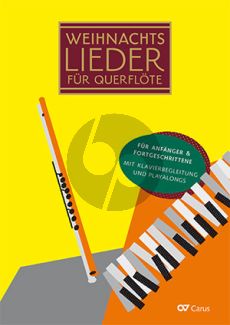 Weihnachtslieder für Querflöte 1 - 3 Flöten und Klavier (20 leichte Lieder zu Winter, Advent und Weihnachten) (Buch mit Audio online)