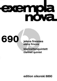 Firssova Quintett Op. 160 Klarinette-2 Vi.-Va.-Vc. (Part./Stimmen)
