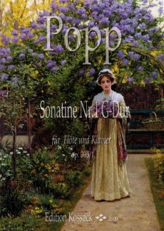 Popp Popp Sonatine G-dur Op. 395 No. 1 Flöte und Klavier