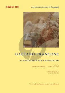Francone 10 Passagagli per Violoncello (with Bc) (edited by Giovanna Barbati and Guido Olivieri)
