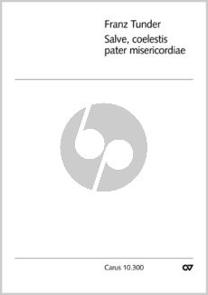 Tunder Salve, coelestis pater misericordiae Solo Bass, Violine und Bc Partitur