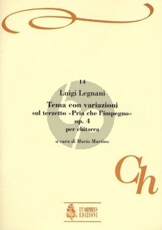 Legnani Theme and Variations on the Terzetto “Pria che l’impegno” Op. 4 for Guitar (Mario Martino)