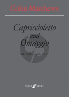 Matthews Capriccioletto & Omaggio Violin and Piano