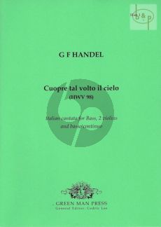 Handel Cuopre tal volto il cielo (Bass-2 Vi.-Bc) (Score/Parts)