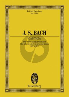 Bach Kantate BWV 212 "Bauernkantate" Studienpartitur (Max Alberti)