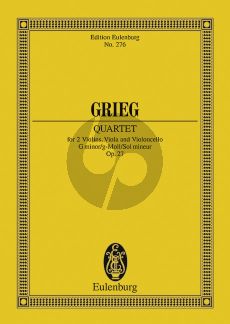 Grieg Quartett G-moll Op.27 Studienpartitur