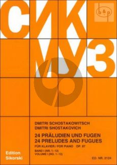 24 Praludien und Fugen Op.87 Vol.1 No.1-12 Klavier