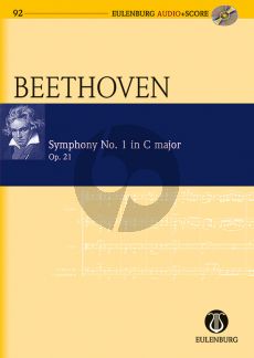 Beethoven Symphony No.1 C-major Op.21 Orchestra Study Score (Score with Audio) (edited by Richard Clarke)