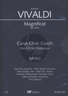 Vivaldi Magnificat RV 610 Bass Chorstimme CD (Carus Choir Coach)