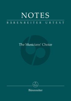 Notes. The Musician's Choice Bärenreiter notebook with the Smetana Cover Green