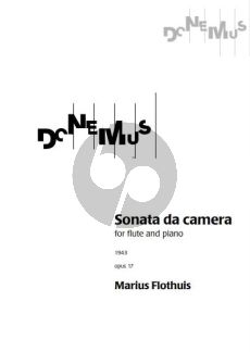 Flothuis Sonate da Camera Op.17 Dwarsfluit-Piano (1943)