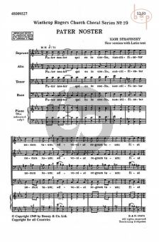 Pater Noster (Otche Nash) SATB Latin Version