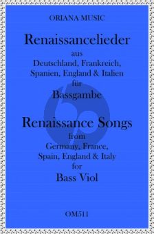 Renaissance-Lieder für 2 Bassgamben (arr. Johanna Valencia und Richard Carter)