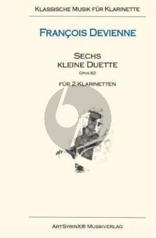 Devienne 6 kleine Duette Opus 82 2 Klarinetten (Spielpartitur)