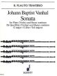 Vanhal Sonate G-dur Op.10 Nr.1 Flöte[Vi.]-Bc (Hugo Ruf)
