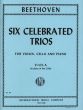 Beethoven Celebrated Trios, Op.1 Nos. 1 & 3, Op.11, Op.70 No.1, Op.97, 10 Variations (Viola Part only that replaces the Violoncello) (Transcribed by W. Altmann)