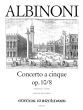 Albinoni Concerto g-moll Op.10 / 8 Violine-Streicher-BC (Partitur) (Walter Kolneder)