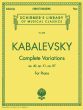 Kabalevsky Complete Variations Op. 40-51-87 for Piano