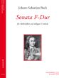 Bach Sonate F-dur BWV 1031 Altblockflote mit obligates Cembalo (Christa Sokoll)