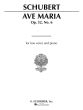 Schubert Ave Maria Op. 52 / 6 Low Voice[G] (english / german and latin)