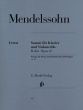 Mendelssohn Sonate B-dur Op.45 (Henle-Urtext)